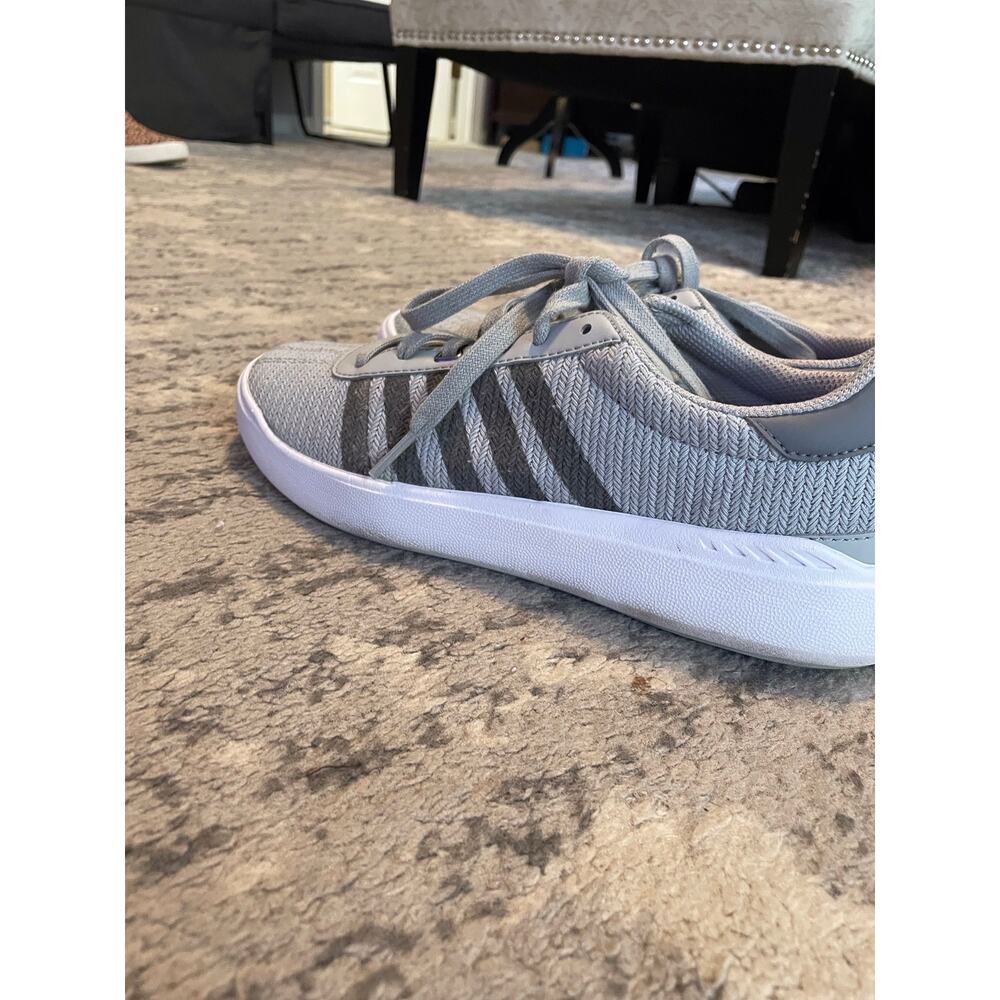 K-Swiss Gray Woven Low Top Sneakers Size 9 Casual Athleisure - Picture 3 of 5